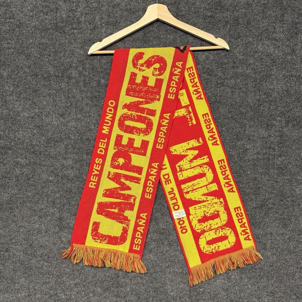 Spain 2010 World Cup Champions Football Scarf España Campeones Del Mundo Winner